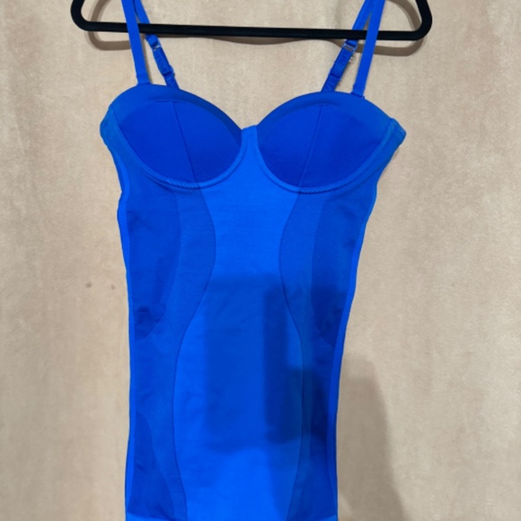 NWT Adidas x Ivy Park Rodeo Collection Glory Blue Strappy Dress HD0260 Size Med - Picture 5 of 5